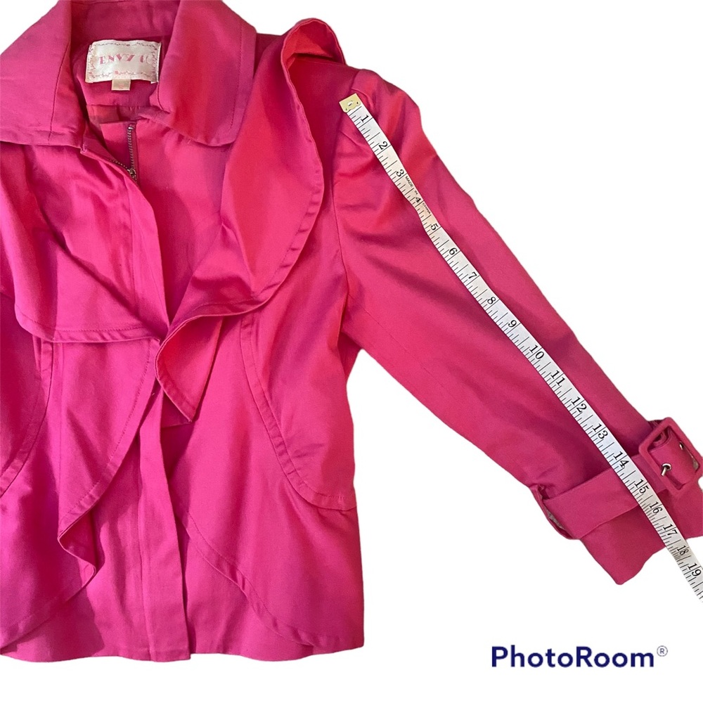 Pink Jacket Size Small Cropped Zip - Picture 6 of 13